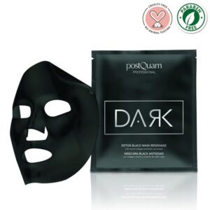PostQuam Professional DARK Detox Black Anti-Age öregedés-elleni fekete tölgy fátyolmaszk 20 ml