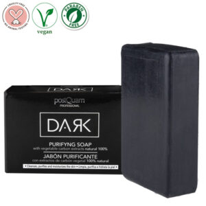 PostQuam Professional DARK Detox Black méregtelenítő, mélytisztító aktív szén szappan 100 g