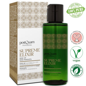 PostQuam Professional MASSAGE Supreme Elixir Csipkebogyó regeneráló masszázsolaj Elixír 100 ml