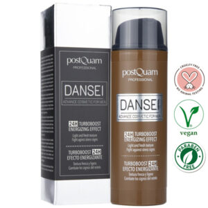 PostQuam Professional DANSEI Turboboost 24 órás energetizáló bőrfeltöltő arcgél férfiaknak 50 ml