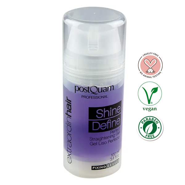 PostQuam Professional Extraordinhair Shine Define páravédő hajegyenesítő gél 100 ml